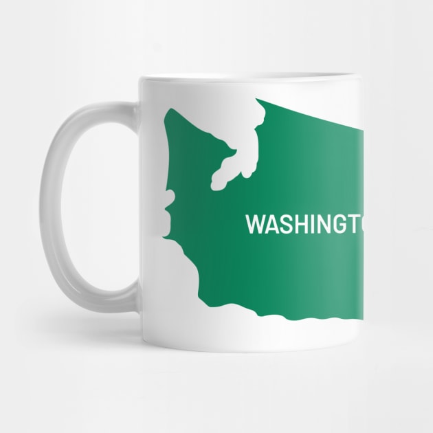 Washington Map Flag by Suva